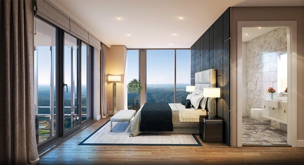 Vast complex with mesmerizing view of Bosphorus Strait and forests of Belgrade in Maslak, Istanbul 12